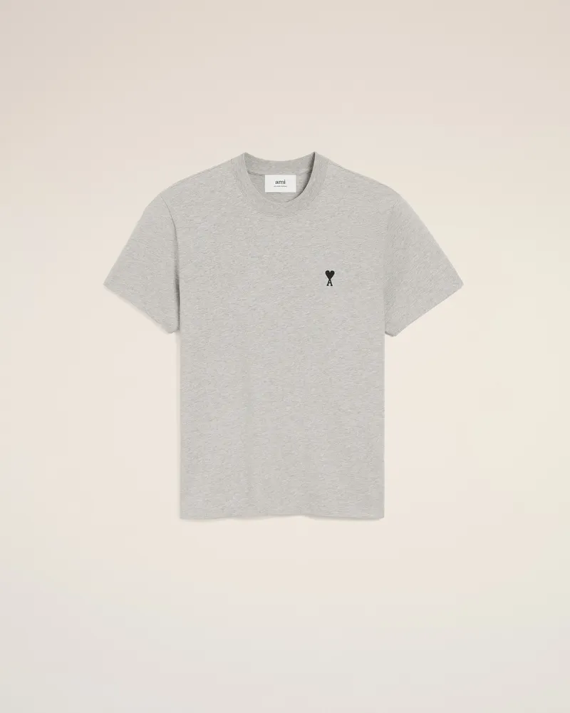 AMI Paris Ami De Coeur T-Shirt aus grauer Baumwolle Grau für Herren Heather