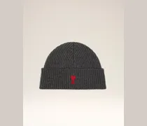 Ami de Coeur Beanie aus grauer Wolle Grau Unisex