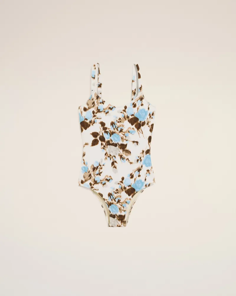 AMI Paris Blauer einteiliger Badeanzug Blau für Damen Sky