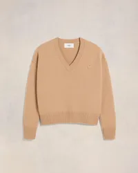 AMI Paris Pullover mit V Nude