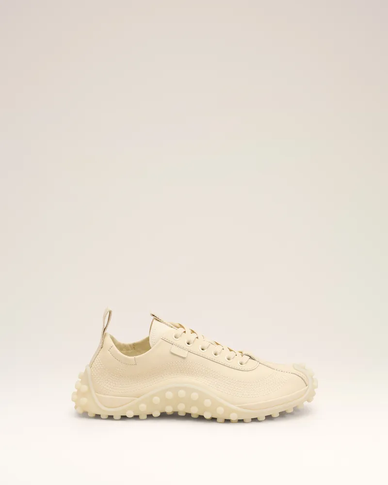 AMI Paris Mirage Sneakers aus weißem Kalbsleder Weiß - Größe Unisex Ivory