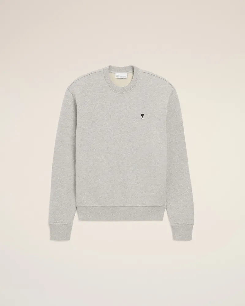AMI Paris Ami de Coeur Sweatshirt aus grauer Baumwolle Grau für Herren Heather