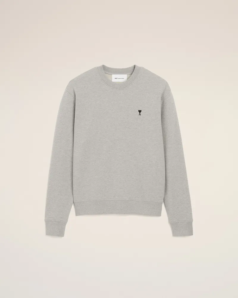 AMI Paris Ami De Coeur Sweatshirt aus grauer Baumwolle Grau für Herren Heather