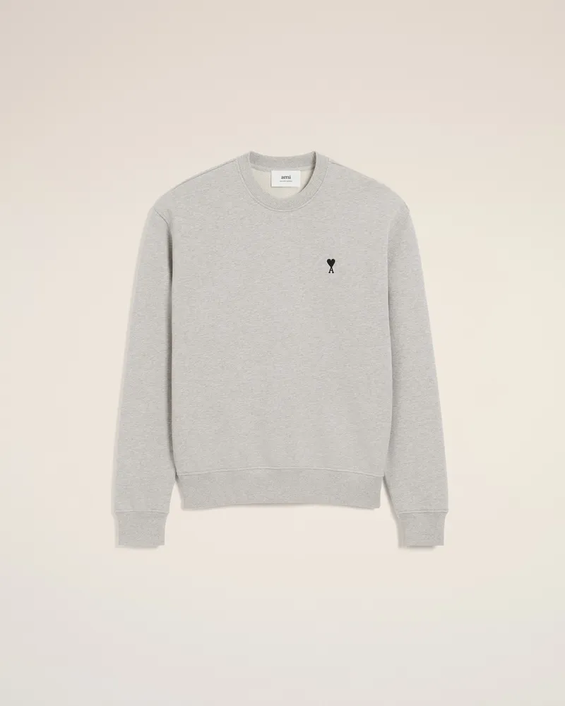 AMI Paris Ami De Coeur Sweatshirt aus grauer Baumwolle Grau für Herren Heather