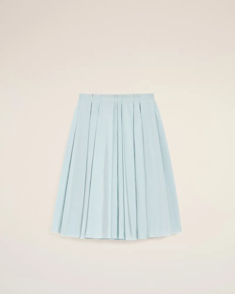 AMI Paris Midi-Corolla-Rock aus blauem Taft Blau für Damen Sky