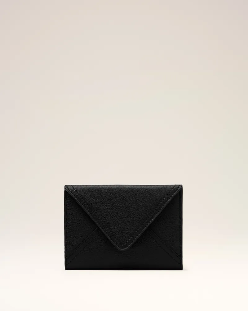 AMI Paris Schwarze Etienne Passhülle aus Taurillon-Leder Schwarz Unisex Schwarz