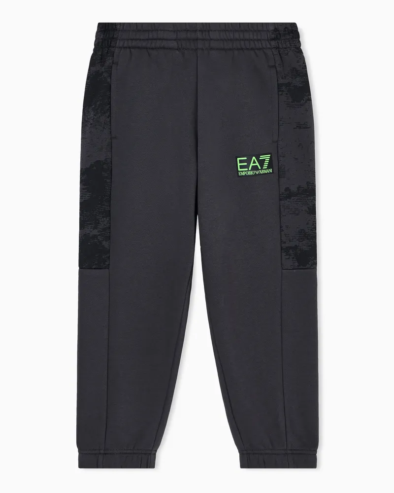 EA7 ASV Graphic Series Boy Jogginghose aus einer Bio-Baumwollmischung Grau