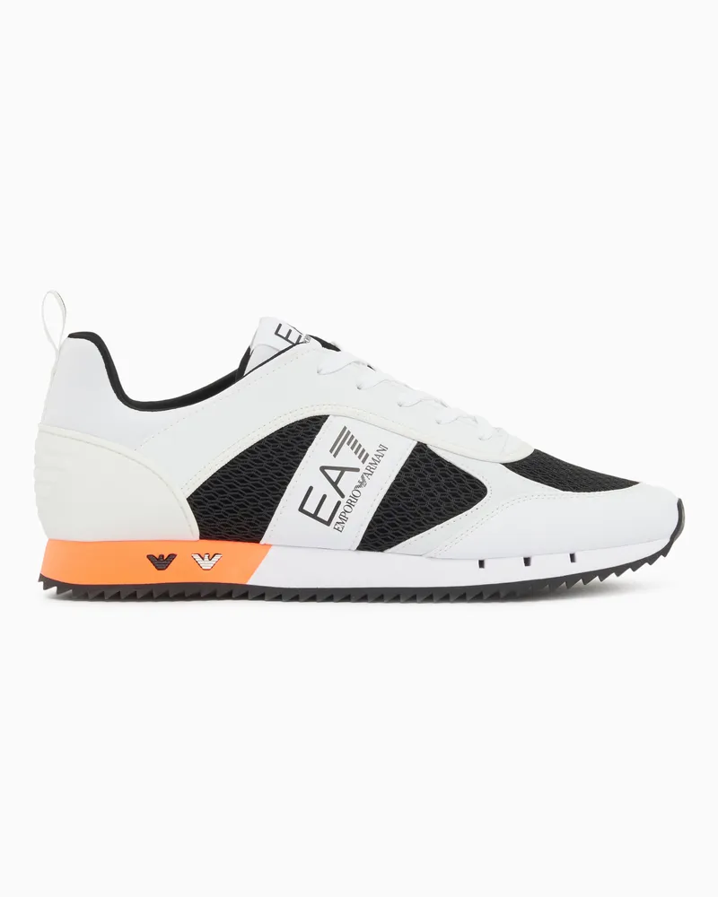 EA7 Black and White Laces-Sneaker Mehrfarbig