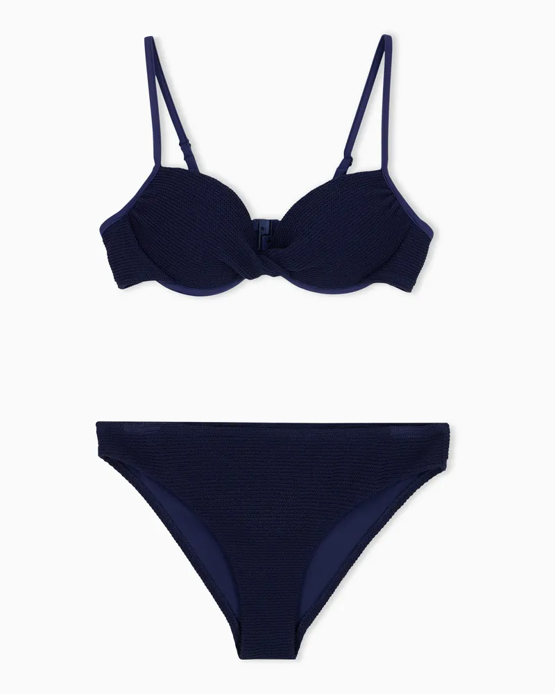 EA7 Push-Up-Bikini Marineblau