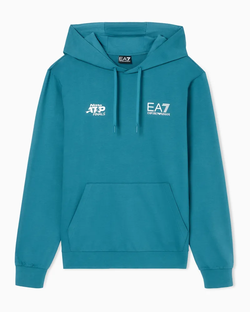 EA7 Nitto ATP Finals Hoodie mit Event-Aufdruck Grün