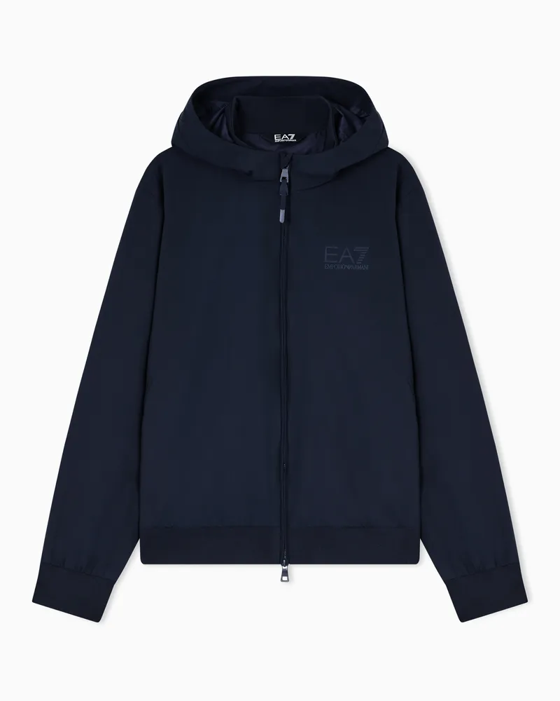 EA7 Lux Identity Jacke aus Funktionsgewebe Marineblau