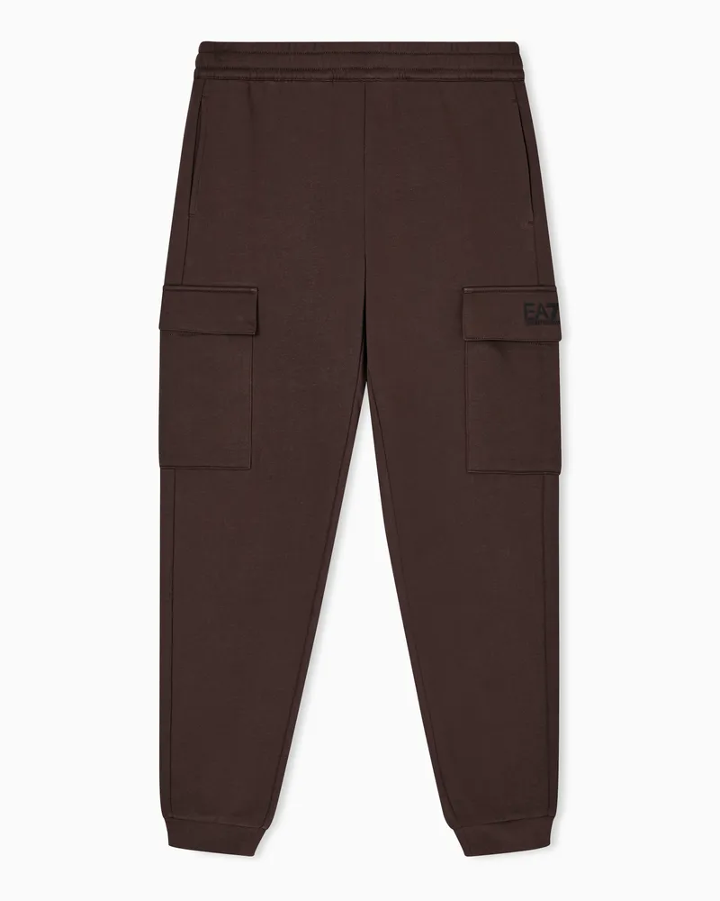 EA7 Core Identity Hose aus Baumwollgemisch Braun