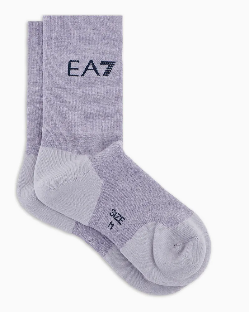 EA7 Tennis Pro Socken aus Baumwollmischung Violett
