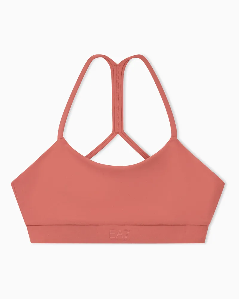 EA7 Sport-BH Vigor Fullness mit schmalen Trägern und Y-Rücken Pink