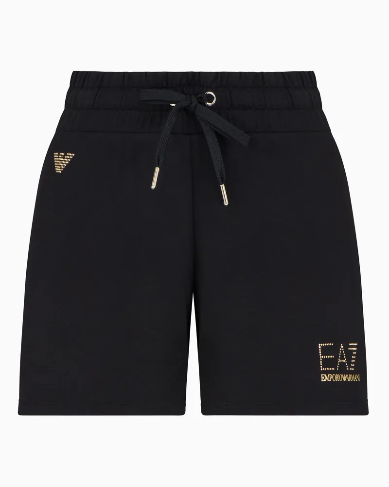 EA7 Evolution Shorts aus einer elastischen Viskosemischung Schwarz