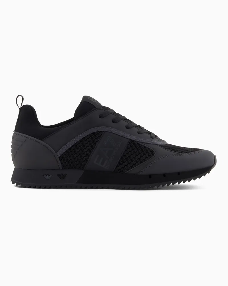 EA7 Black and White Laces-Sneaker Schwarz