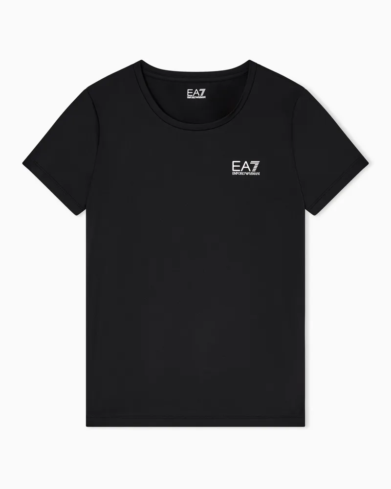 EA7 Dynamic Athlete T-Shirt aus VIGOR7-Funktionsgewebe Schwarz