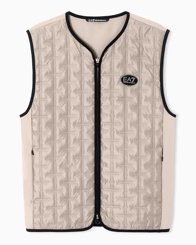 EA7 Golf Pro Weste aus VENTUS7-Funktionsgewebe Beige