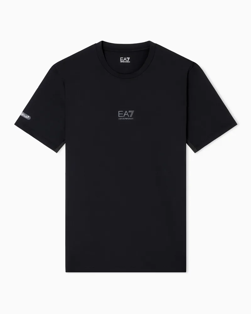 EA7 Dynamic Athlete T-Shirt aus VENTUS7-Funktionsgewebe Schwarz