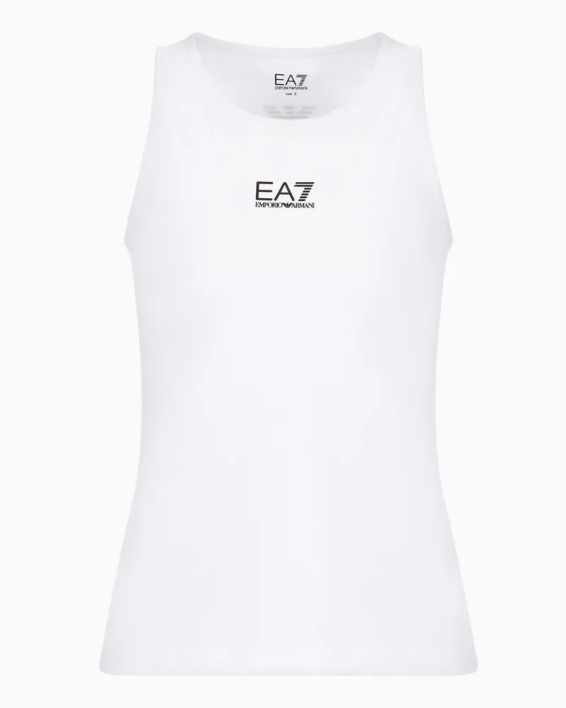 EA7 Tennis Pro Top aus VENTUS7-Funktionsgewebe Weiß