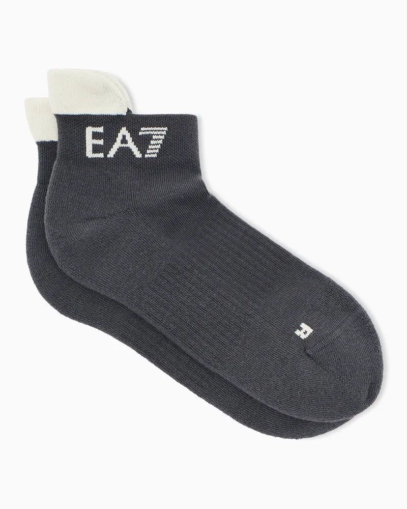 EA7 Socken Tennis Pro Regularer Schnitt aus Baumwollmischung Grau