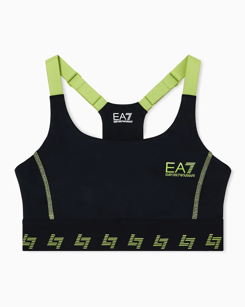 EA7 Dynamic Athlete Sport-BH aus VENTUS7-Funktionsgewebe Schwarz