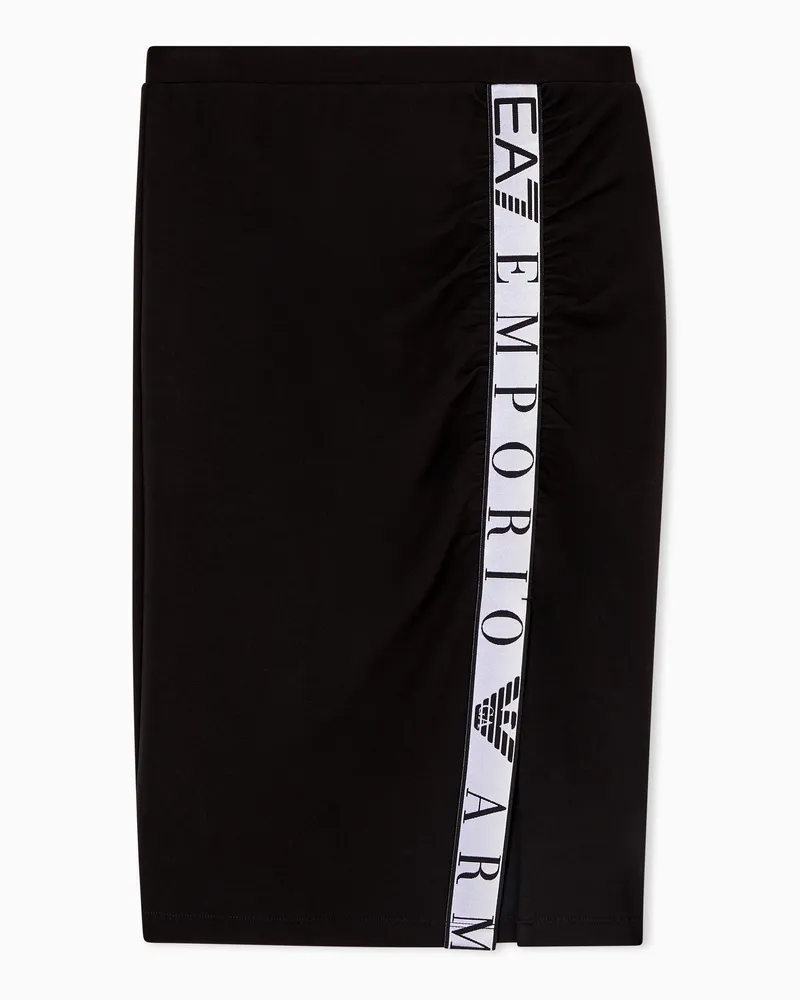 EA7 Langer Dynamic Athlete Rock aus Natural VENTUS7-Funktionsgewebe Schwarz