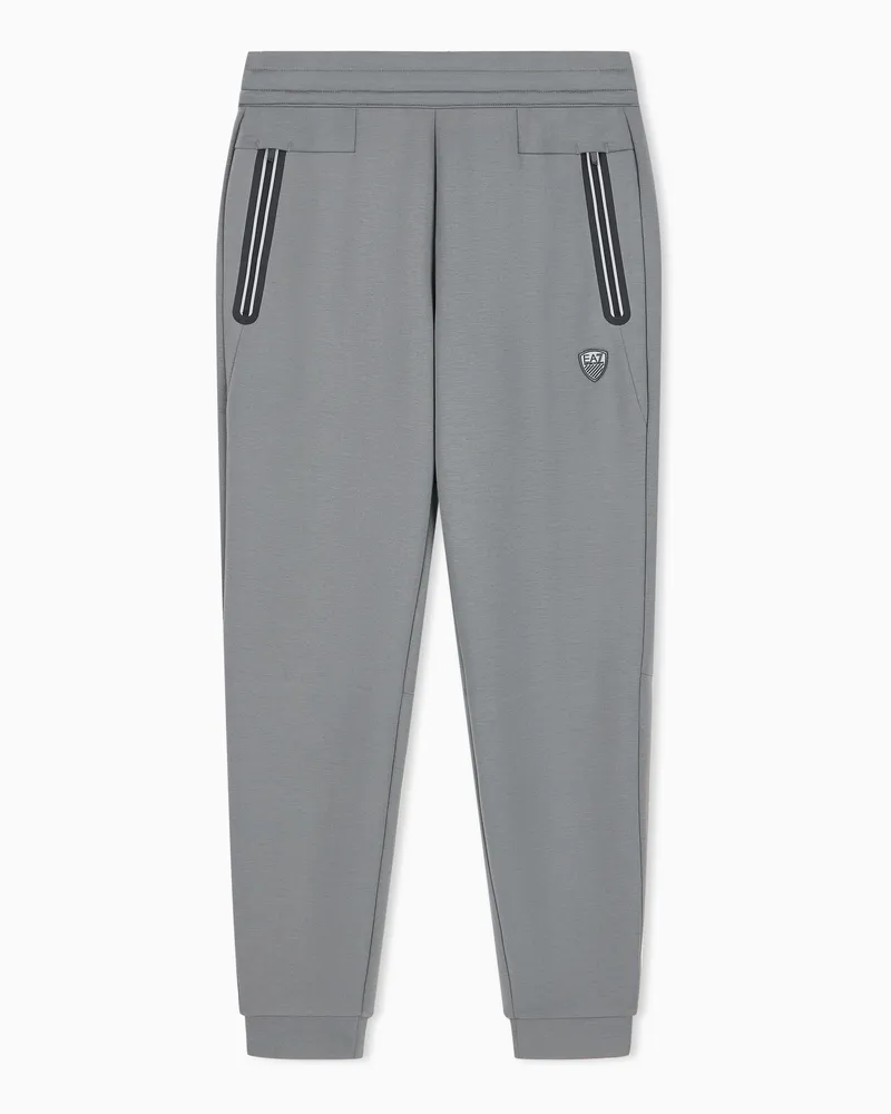 EA7 Premium Shield Jogginghose aus Stretch-Viskosemischung Grau
