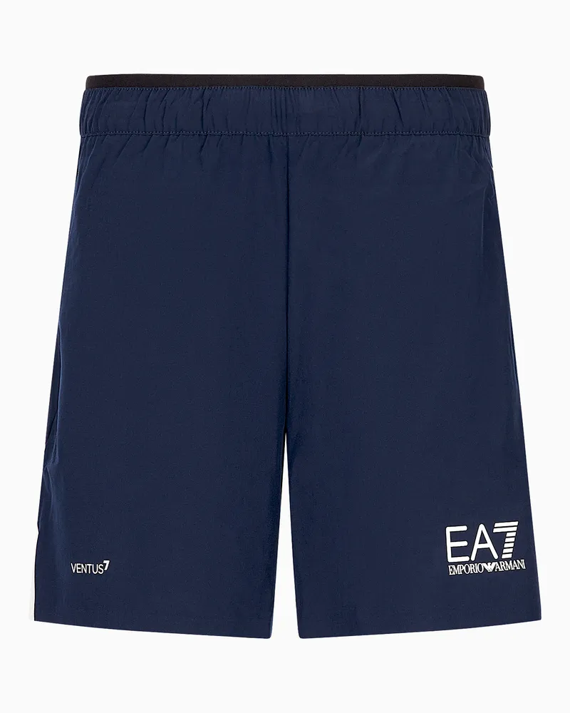 EA7 Tennis Pro Shorts aus VENTUS7-Funktionsgewebe Marineblau