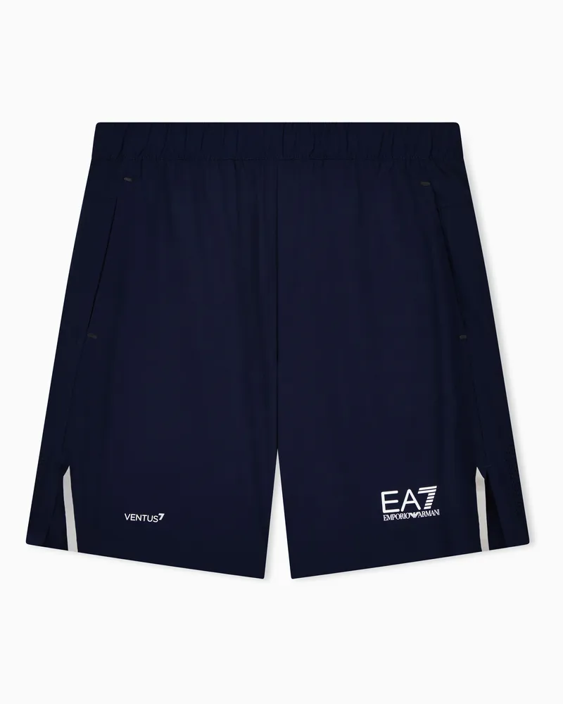 EA7 Tennis Pro Shorts aus VENTUS7-Funktionsgewebe Marineblau
