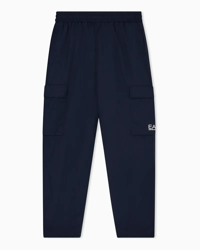 EA7 Core Identity Jogginghose aus Nylon Marineblau