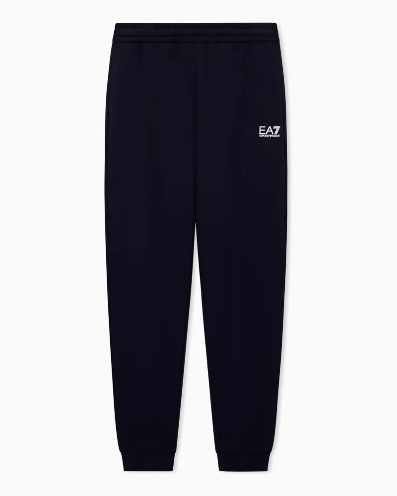EA7 Core Identity Jogginghose aus einer Baumwollmischung Schwarz
