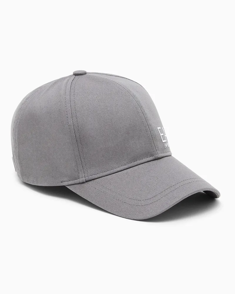 EA7 Baseballcap Baumwolle mit verstellbarem Verschluss Caps U Grau