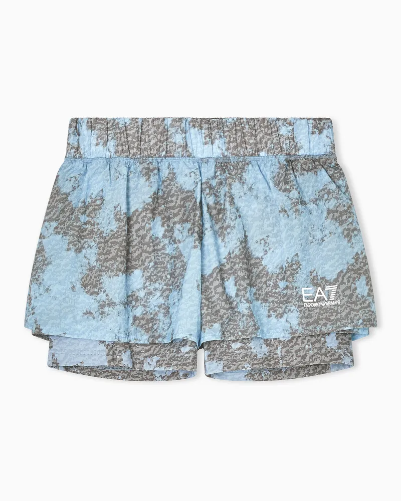 EA7 Dynamic Athlete Shorts aus VENTUS7-Funktionsgewebe Hellblau