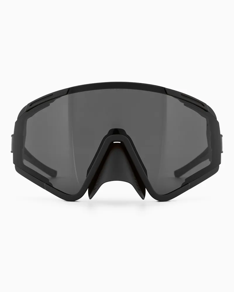 EA7 Unisex-Sport-Sonnenbrille mit asymmetrischer Form 