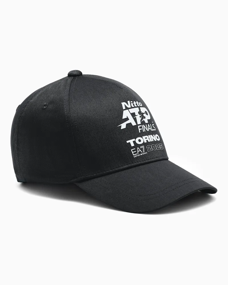EA7 Nitto ATP Finals Baseballkappe mit Event-Logo Schwarz