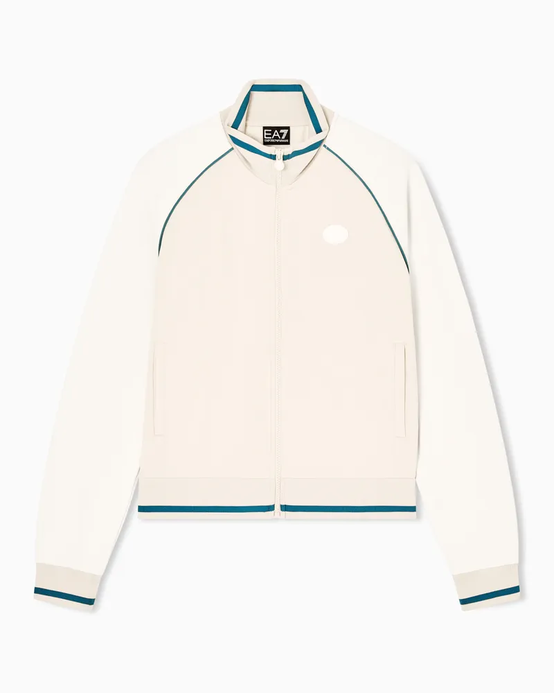 EA7 Sweatshirt aus Viskosestretch-Interlock Beige