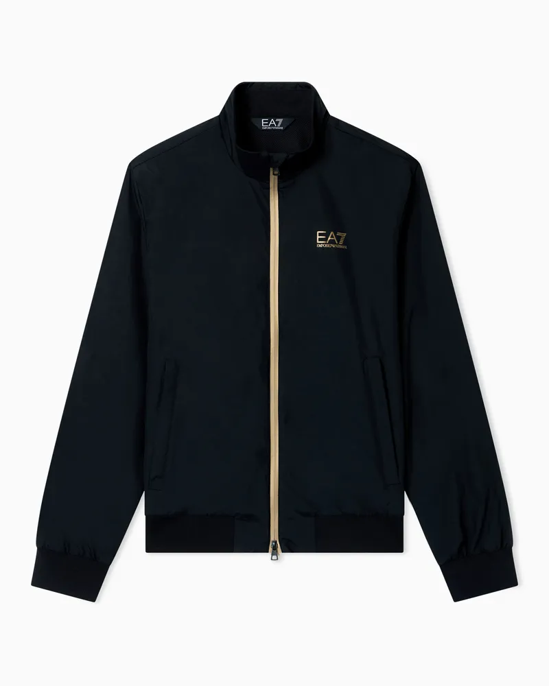 EA7 ASV Jacke Core Identity aus Nylon Schwarz