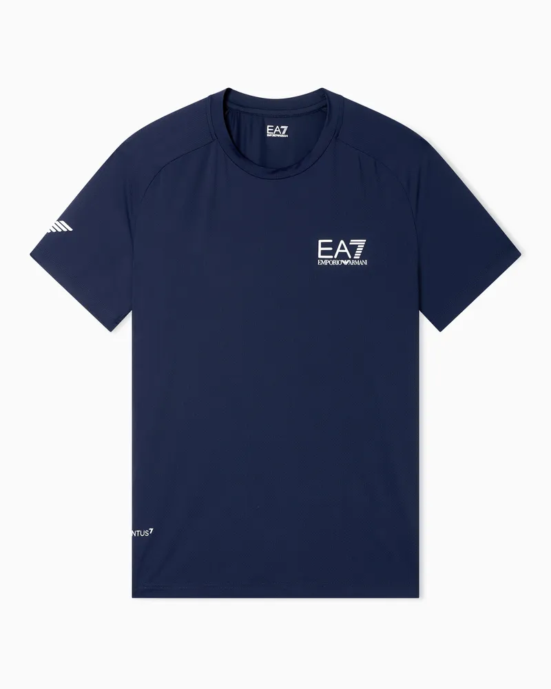 EA7 Tennis Pro T-Shirt aus VENTUS7-Funktionsgewebe Marineblau