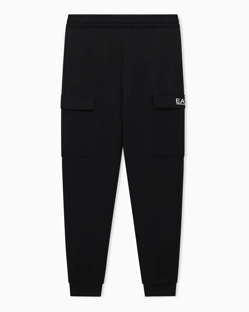 EA7 Core Identity Hose aus Baumwollgemisch Schwarz