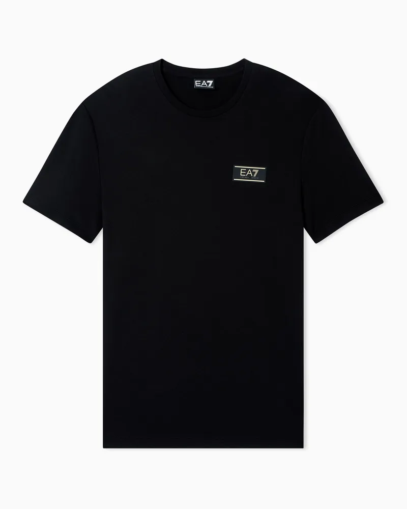 EA7 Regular Fit T-Shirts Schwarz