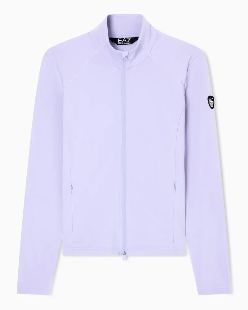 EA7 Skifleece aus Powerstretch-Gewebe Violett