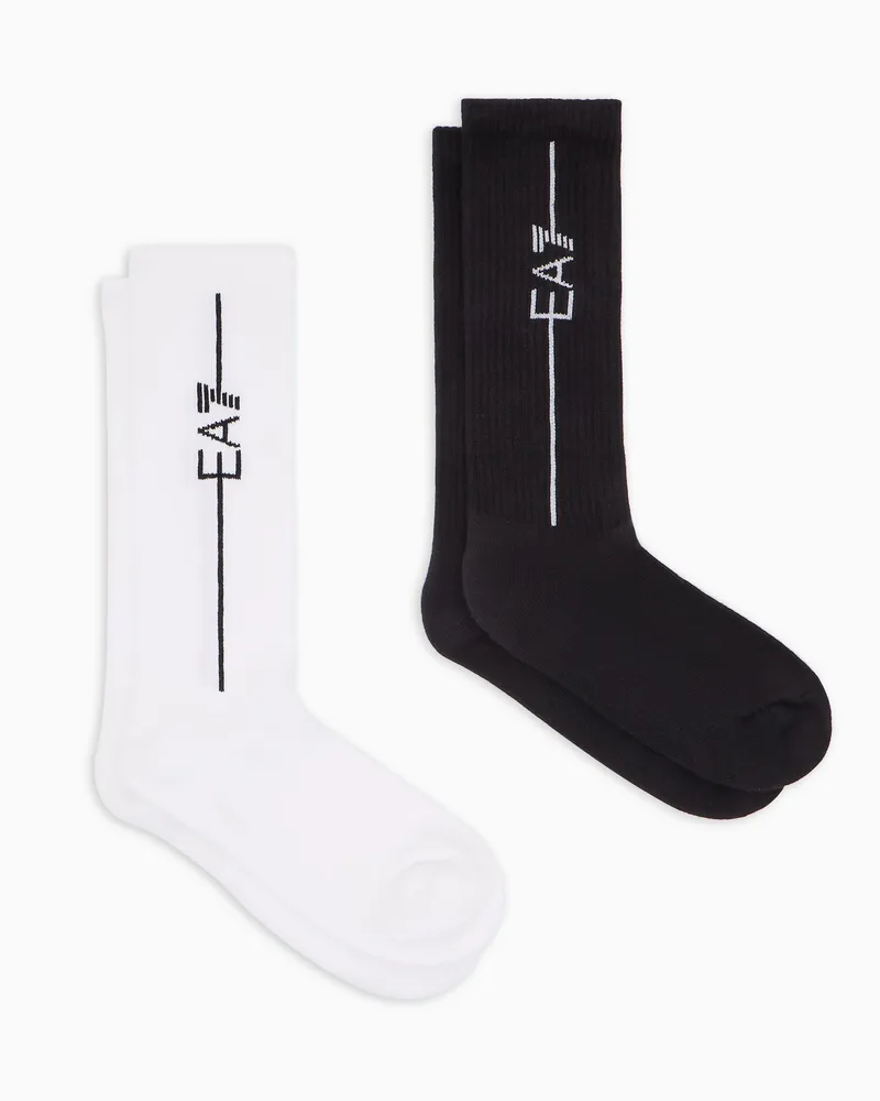 EA7 Frottee Trainingssocken im Set als Unisex Train Socks Zweifarbig