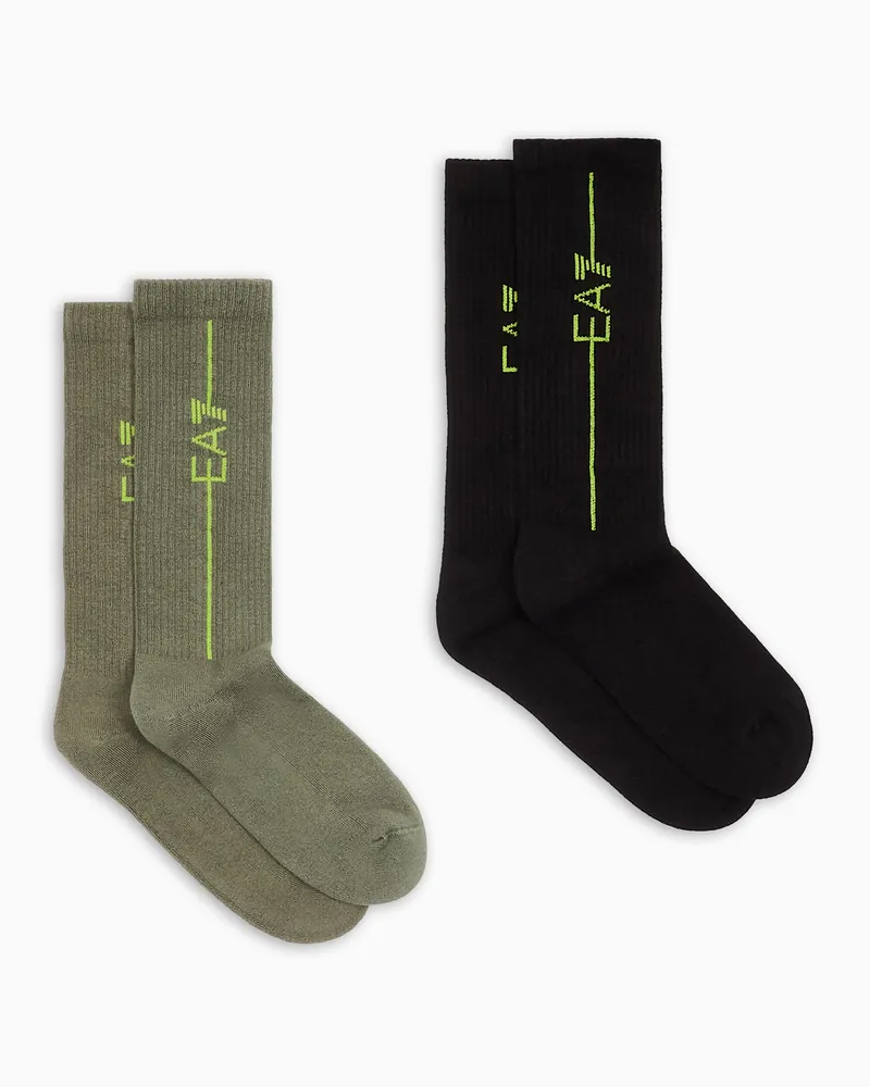 EA7 Trainingssocken aus Frottee Zweifarbig