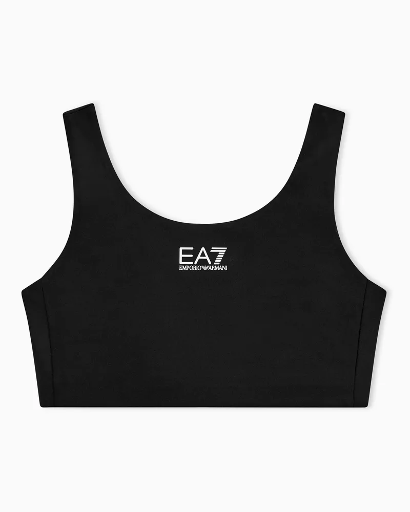EA7 Dynamic Athlete Sport-BH aus VIGOR7-Funktionsgewebe Schwarz