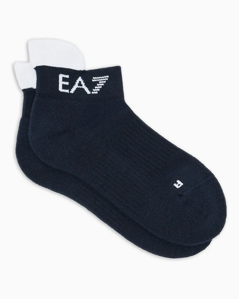 EA7 Tennis Pro Socken aus Baumwollmischung Zweifarbig
