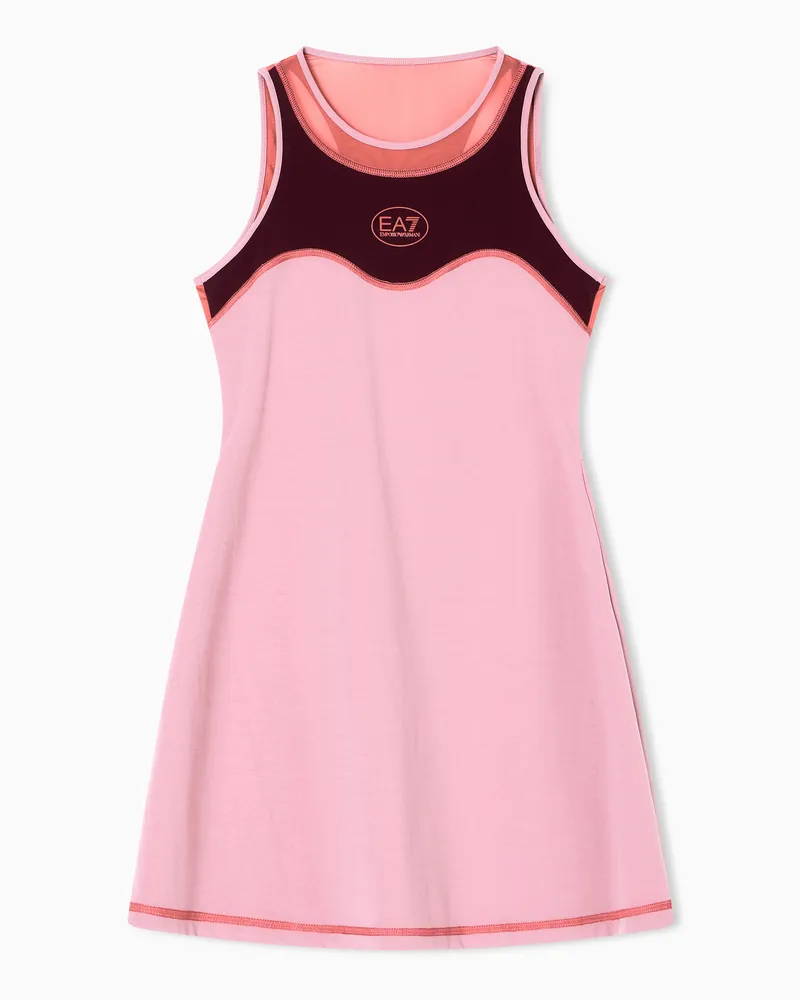 EA7 Tennis Pro Kleid aus VENTUS7-Funktionsgewebe Pink