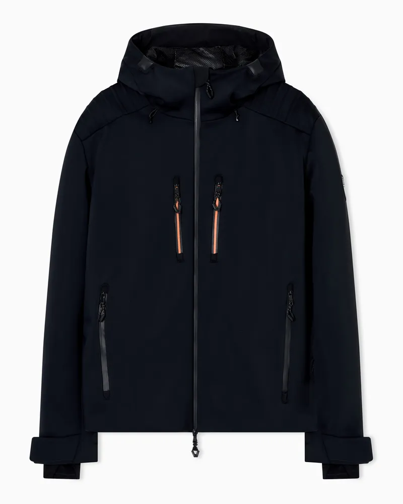 EA7 Skijacke aus Softshell-Funktionsgewebe mit STRATUM7-Wattierung Schwarz