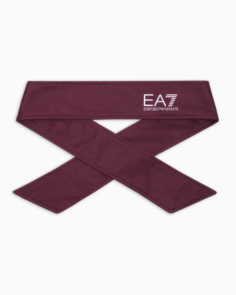 EA7 Tennis Pro Band aus technischem Gewebe Burgunderrot