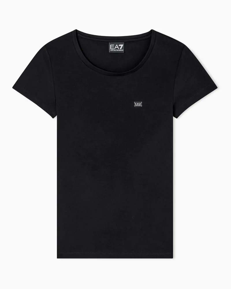 EA7 Slim Fit T-Shirts Schwarz